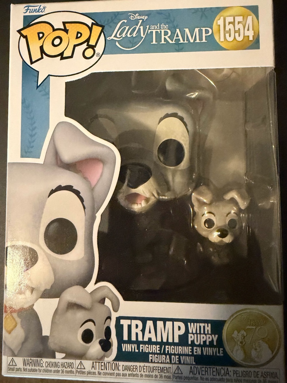 Funko POP! Lady and the Tramp Tramp with Puppy, #1554